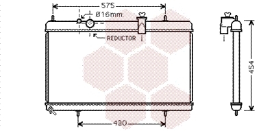 Radiator, racire motor 40002256 VAN WEZEL - Radiator apa/piese