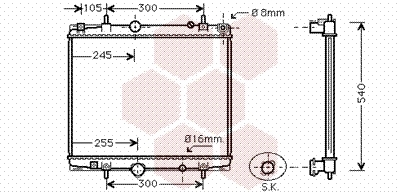 Radiator, racire motor 40002274 VAN WEZEL - Radiator apa/piese Radiator, racire motor 40002274 VAN WEZEL - Radiator apa/piese