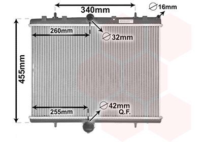 Radiator, racire motor 40002314 VAN WEZEL - Radiator apa/piese Radiator, racire motor 40002314 VAN WEZEL - Radiator apa/piese