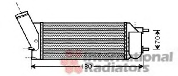 Intercooler, compresor 40004335 VAN WEZEL - Turbocompressor Intercooler, compresor 40004335 VAN WEZEL - Turbocompressor
