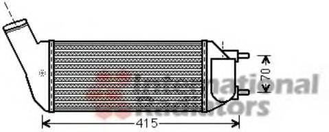 Intercooler, compresor 40004341 VAN WEZEL - Turbocompressor Intercooler, compresor 40004341 VAN WEZEL - Turbocompressor