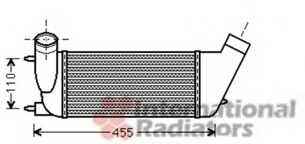 Intercooler, compresor 40004347 VAN WEZEL - Turbocompressor Intercooler, compresor 40004347 VAN WEZEL - Turbocompressor