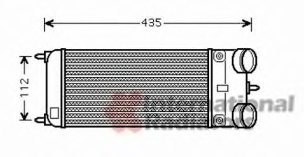 Intercooler, compresor 40004353 VAN WEZEL - Turbocompressor Intercooler, compresor 40004353 VAN WEZEL - Turbocompressor