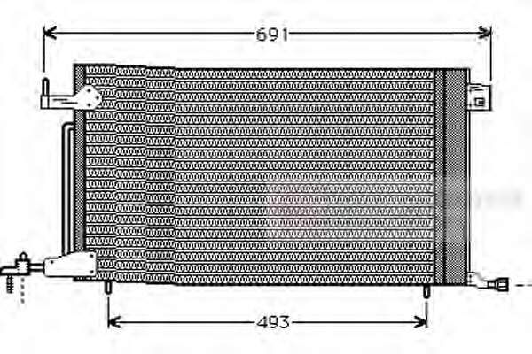 Condensator, climatizare 40005186 VAN WEZEL - Radiator clima Condensator, climatizare 40005186 VAN WEZEL - Radiator clima