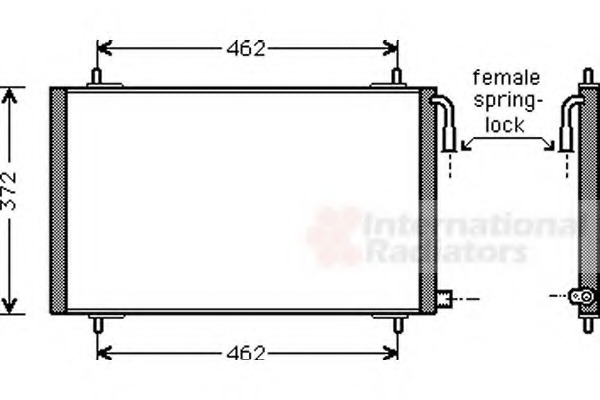 Condensator, climatizare 40005191 VAN WEZEL - Radiator clima Condensator, climatizare 40005191 VAN WEZEL - Radiator clima