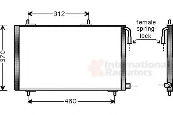 Condensator, climatizare 40005257 VAN WEZEL - Radiator clima Condensator, climatizare 40005257 VAN WEZEL - Radiator clima