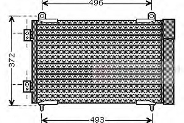 Condensator, climatizare 40005258 VAN WEZEL - Radiator clima Condensator, climatizare 40005258 VAN WEZEL - Radiator clima