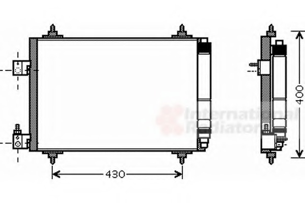 Condensator, climatizare 40005286 VAN WEZEL - Radiator clima Condensator, climatizare 40005286 VAN WEZEL - Radiator clima