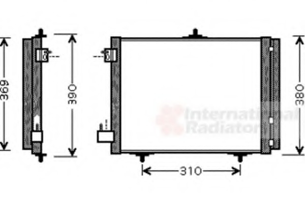 Condensator, climatizare 40005295 VAN WEZEL - Radiator clima Condensator, climatizare 40005295 VAN WEZEL - Radiator clima