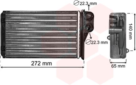 Schimbator caldura, incalzire habitaclu 40006292 VAN WEZEL - Schimbator caldura Schimbator caldura, incalzire habitaclu 40006292 VAN WEZEL - Schimbator caldura