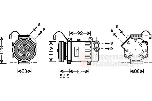 Compresor, climatizare 4000K036 VAN WEZEL - Compresor/piese Compresor, climatizare 4000K036 VAN WEZEL - Compresor/piese