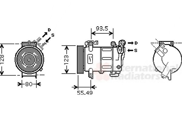 Compresor, climatizare 4000K316 VAN WEZEL - Compresor/piese Compresor, climatizare 4000K316 VAN WEZEL - Compresor/piese