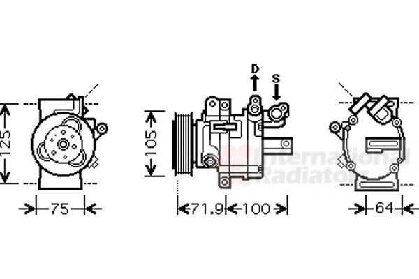 Compresor, climatizare 4000K317 VAN WEZEL - Compresor/piese Compresor, climatizare 4000K317 VAN WEZEL - Compresor/piese