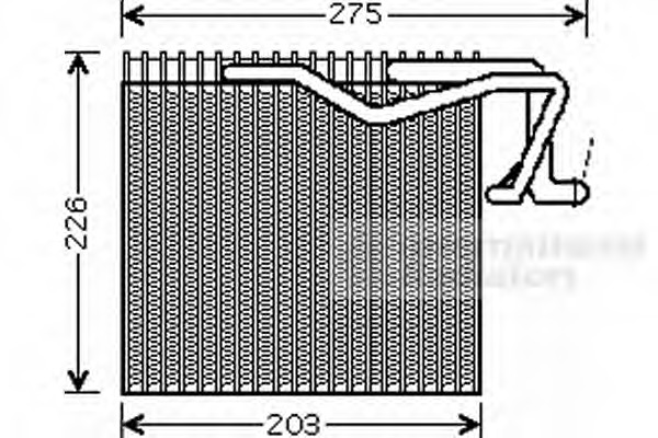 evaporator,aer conditionat 4000V287 VAN WEZEL - Vaporizator evaporator,aer conditionat 4000V287 VAN WEZEL - Vaporizator
