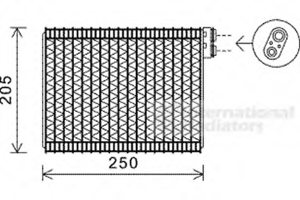 evaporator,aer conditionat 4000V352 VAN WEZEL - Vaporizator evaporator,aer conditionat 4000V352 VAN WEZEL - Vaporizator