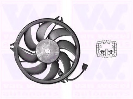 Ventilator, radiator 4028748 VAN WEZEL - Gmv (electroventilator )
