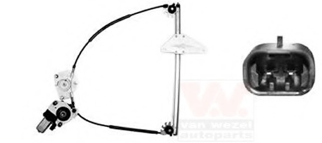 Mecanism actionare geam 4040262 VAN WEZEL - Geamuri actionate electric