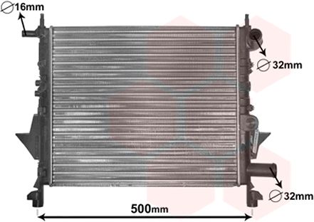 Radiator, racire motor 43002217 VAN WEZEL - Radiator apa/piese Radiator, racire motor 43002217 VAN WEZEL - Radiator apa/piese