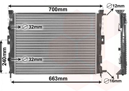 Radiator, racire motor 43002306 VAN WEZEL - Radiator apa/piese Radiator, racire motor 43002306 VAN WEZEL - Radiator apa/piese