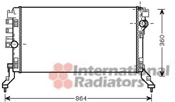 Radiator, racire motor 43002419 VAN WEZEL - Radiator apa/piese Radiator, racire motor 43002419 VAN WEZEL - Radiator apa/piese