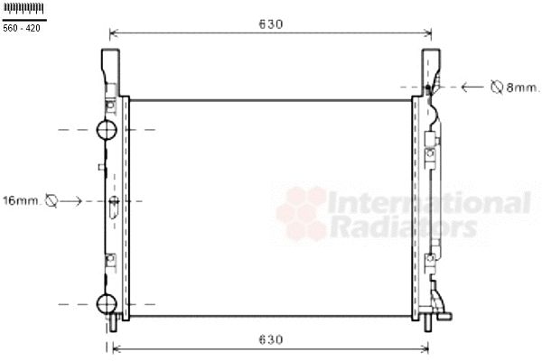 Radiator, racire motor 43002469 VAN WEZEL - Radiator apa/piese Radiator, racire motor 43002469 VAN WEZEL - Radiator apa/piese