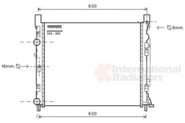 Radiator, racire motor 43002470 VAN WEZEL - Radiator apa/piese Radiator, racire motor 43002470 VAN WEZEL - Radiator apa/piese