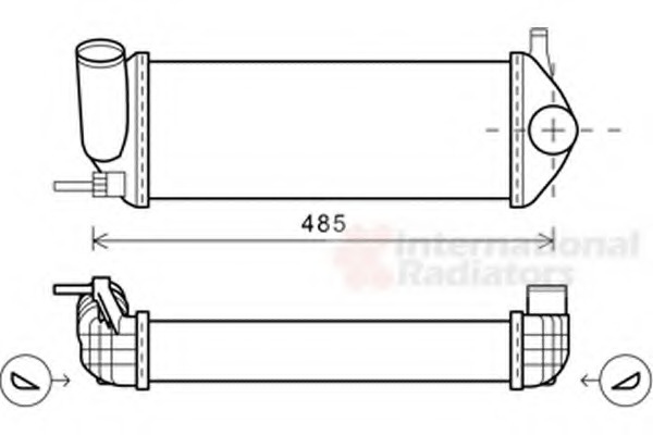 Intercooler, compresor 43004484 VAN WEZEL - Turbocompressor Intercooler, compresor 43004484 VAN WEZEL - Turbocompressor