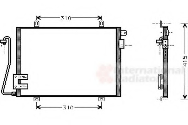 Condensator, climatizare 43005232 VAN WEZEL - Radiator clima Condensator, climatizare 43005232 VAN WEZEL - Radiator clima