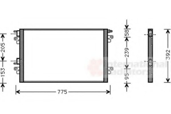 Condensator, climatizare 43005366 VAN WEZEL - Radiator clima Condensator, climatizare 43005366 VAN WEZEL - Radiator clima
