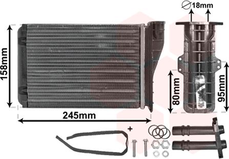 Schimbator caldura, incalzire habitaclu 43006249 VAN WEZEL - Schimbator caldura Schimbator caldura, incalzire habitaclu 43006249 VAN WEZEL - Schimbator caldura