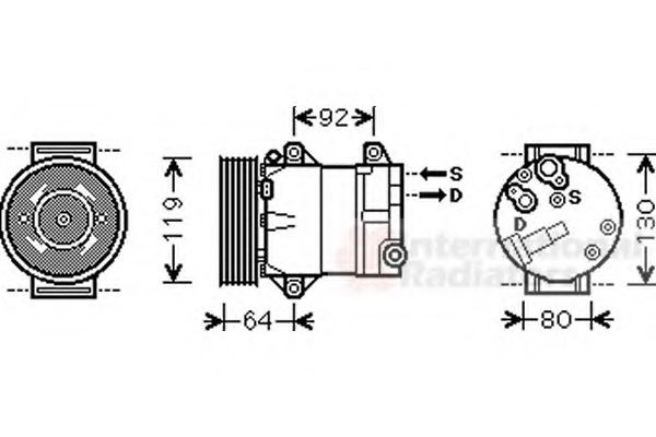Compresor, climatizare 4300K429 VAN WEZEL - Compresor/piese Compresor, climatizare 4300K429 VAN WEZEL - Compresor/piese
