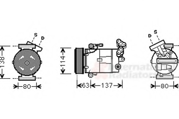 Compresor, climatizare 4300K437 VAN WEZEL - Compresor/piese Compresor, climatizare 4300K437 VAN WEZEL - Compresor/piese