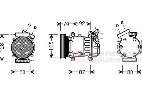 Compresor, climatizare 4300K452 VAN WEZEL - Compresor/piese Compresor, climatizare 4300K452 VAN WEZEL - Compresor/piese