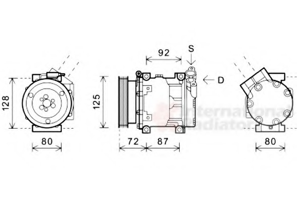 Compresor, climatizare 4300K479 VAN WEZEL - Compresor/piese