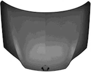 Capota motor 4356660 VAN WEZEL - Fata vehicul