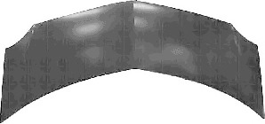 Capota motor 4366660 VAN WEZEL - Capota fata/piese/izolare fonica