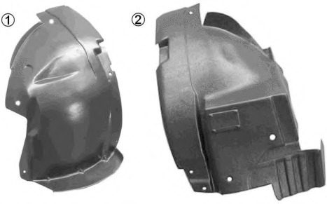 carenaj,cpasaj roata 4395433 VAN WEZEL - Fata vehicul