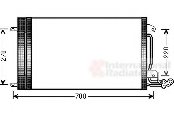 Condensator, climatizare 49005038 VAN WEZEL - Radiator clima Condensator, climatizare 49005038 VAN WEZEL - Radiator clima