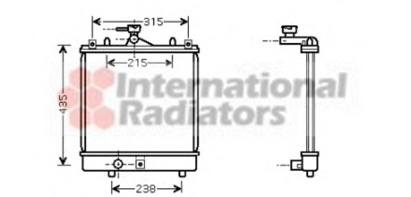 Radiator, racire motor 52002061 VAN WEZEL - Radiator apa/piese Radiator, racire motor 52002061 VAN WEZEL - Radiator apa/piese