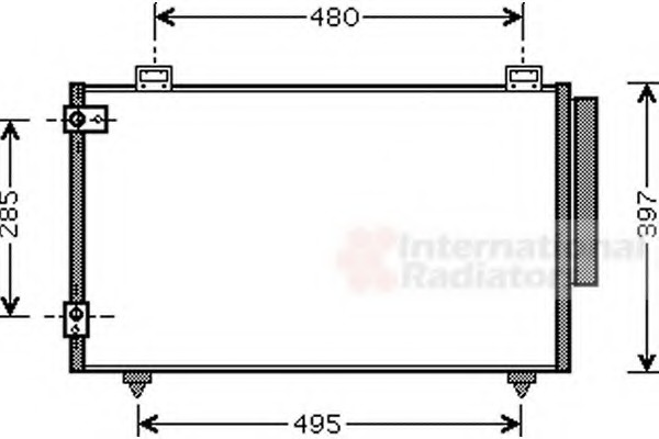 Condensator, climatizare 53005286 VAN WEZEL - Radiator clima Condensator, climatizare 53005286 VAN WEZEL - Radiator clima