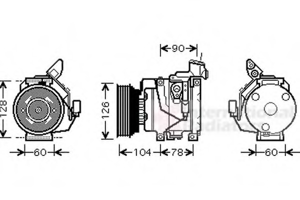 Compresor, climatizare 5300K437 VAN WEZEL - Compresor/piese Compresor, climatizare 5300K437 VAN WEZEL - Compresor/piese