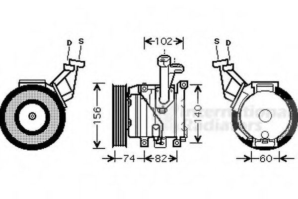 Compresor, climatizare 5300K440 VAN WEZEL - Compresor/piese Compresor, climatizare 5300K440 VAN WEZEL - Compresor/piese