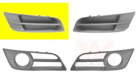 Acoperire, bara protectie 5396592 VAN WEZEL - Bara fata | piese (bara,grila,ramforsare,spoiler,deflector)