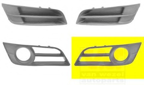 Acoperire, bara protectie 5396593 VAN WEZEL - Bara fata | piese (bara,grila,ramforsare,spoiler,deflector)