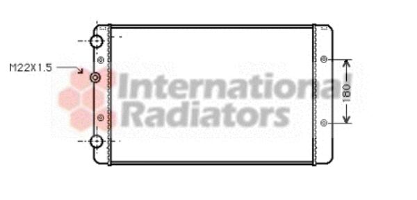 Radiator, racire motor 58002027 VAN WEZEL - Radiator apa/piese Radiator, racire motor 58002027 VAN WEZEL - Radiator apa/piese