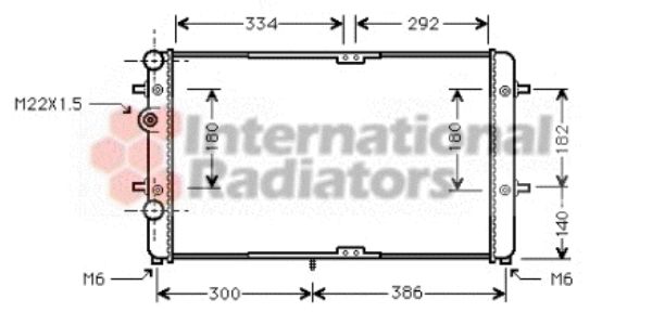 Radiator, racire motor 58002180 VAN WEZEL - Radiator apa/piese Radiator, racire motor 58002180 VAN WEZEL - Radiator apa/piese