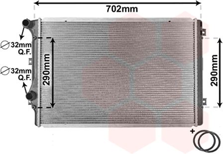Radiator, racire motor 58002207 VAN WEZEL - Radiator apa/piese Radiator, racire motor 58002207 VAN WEZEL - Radiator apa/piese