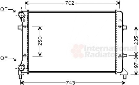 Radiator, racire motor 58002223 VAN WEZEL - Radiator racire apa/ ulei Radiator, racire motor 58002223 VAN WEZEL - Radiator racire apa/ ulei