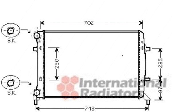Radiator, racire motor 58002272 VAN WEZEL - Radiator apa/piese Radiator, racire motor 58002272 VAN WEZEL - Radiator apa/piese