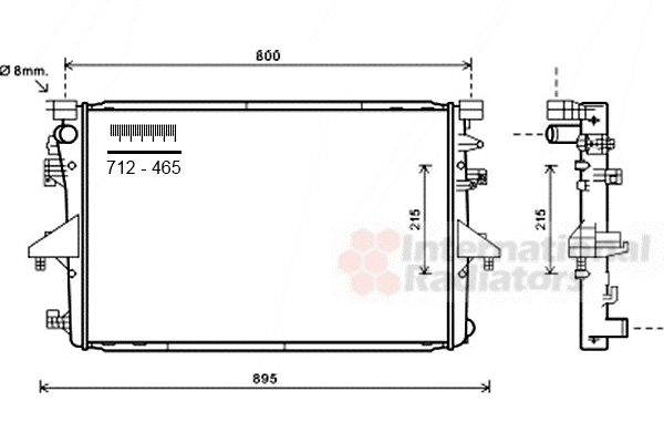 Radiator, racire motor 58002317 VAN WEZEL - Radiator apa/piese Radiator, racire motor 58002317 VAN WEZEL - Radiator apa/piese